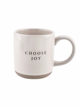 Sweet Water Decor “Choose Joy”  White Ceramic Mug NWT